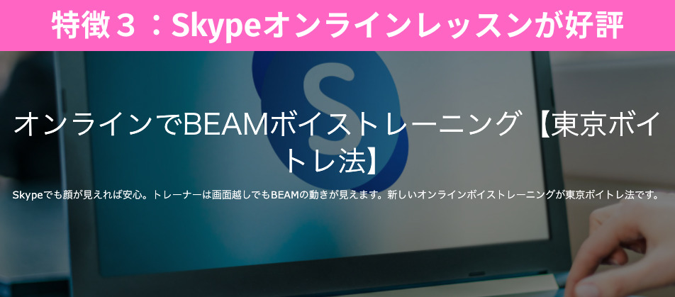KISS MUSIC(KISSMUSIC)の特徴３ Skypeオンラインレッスンの評判が良い