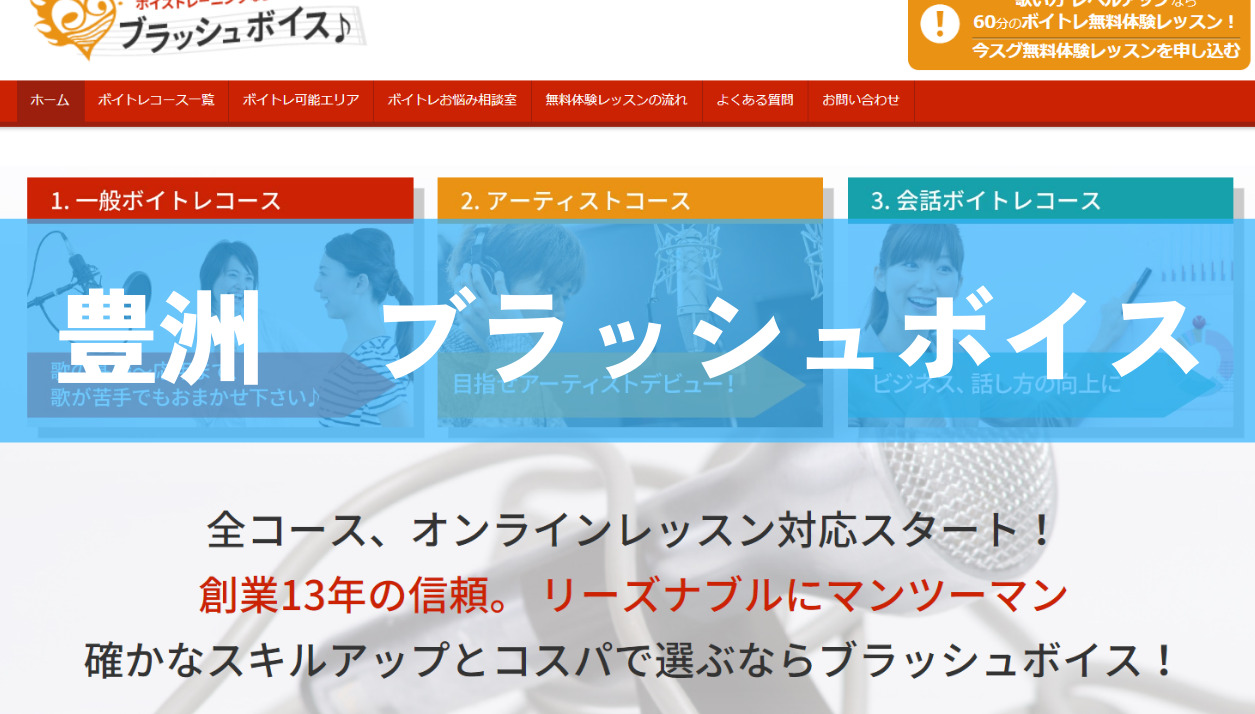〈第1位〉テレビ出演で有名なボイトレ専門教室！創業13年の実績あるノウハウで充実したレッスンが受けられる【ブラッシュボイス 豊洲エリア】