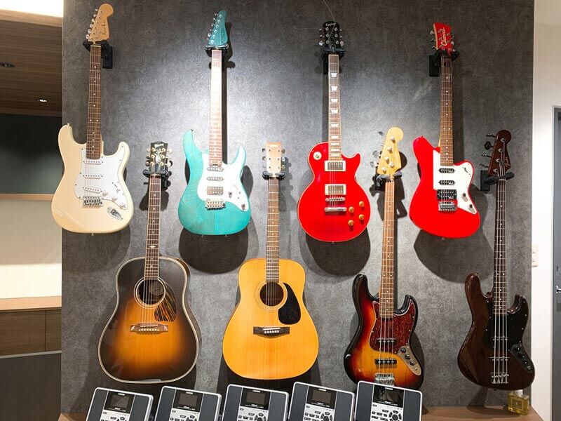 MUZYX吉祥寺本店の特徴2:楽器レンタルが無料！手ぶらで通える